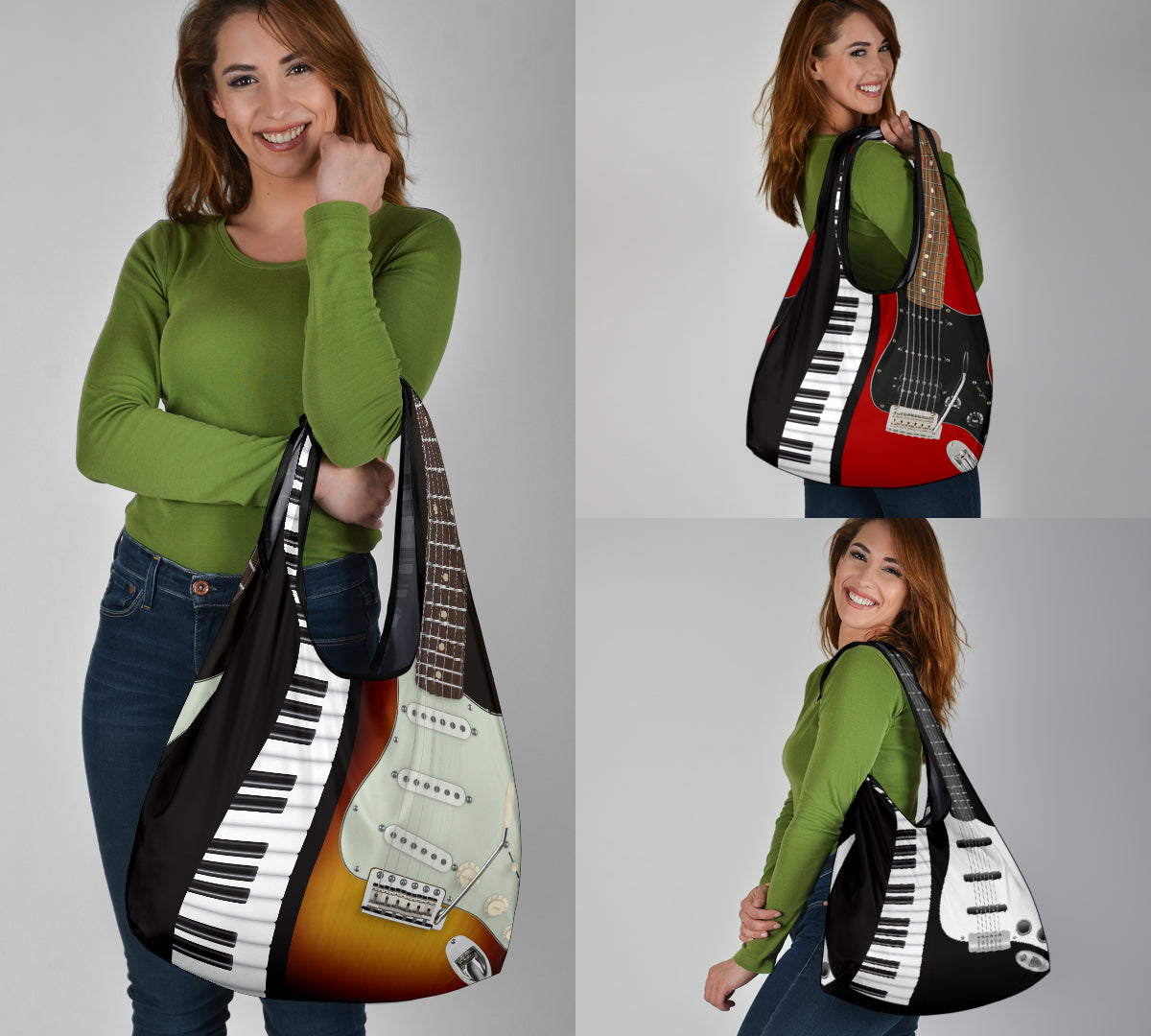 Electric Guitar Grocery Bag 3-Pack