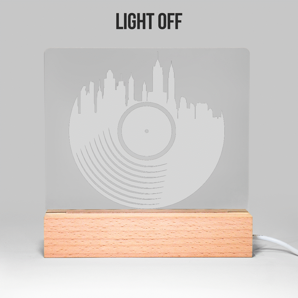 Vinyl City Light Up Acrylic