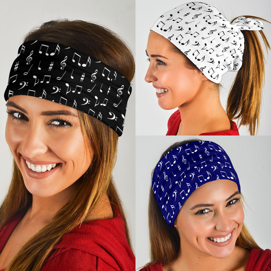 Music Notes Art Bandana 3-Pack