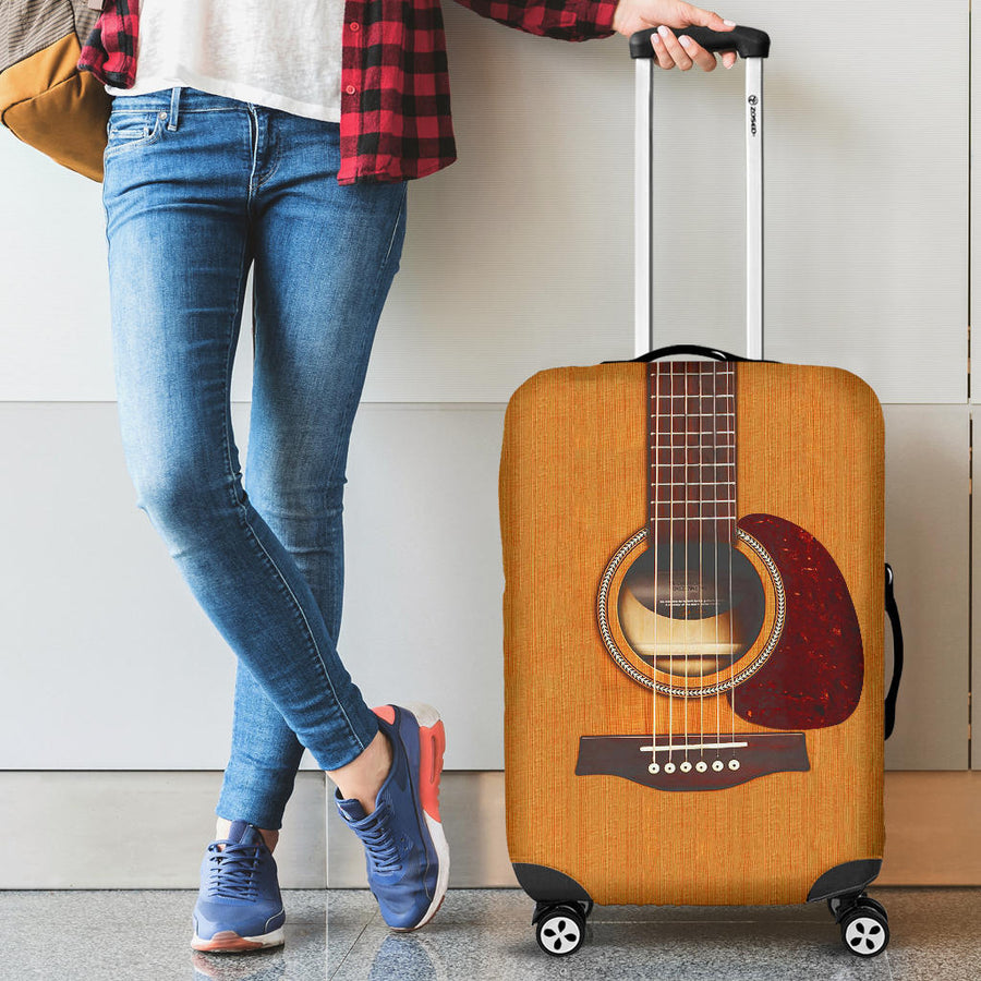 New! Wooden Guitar Luggage Cover