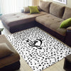 Musical Notes Heart Area Rug