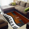 Piano Keys And Violin Area Rug