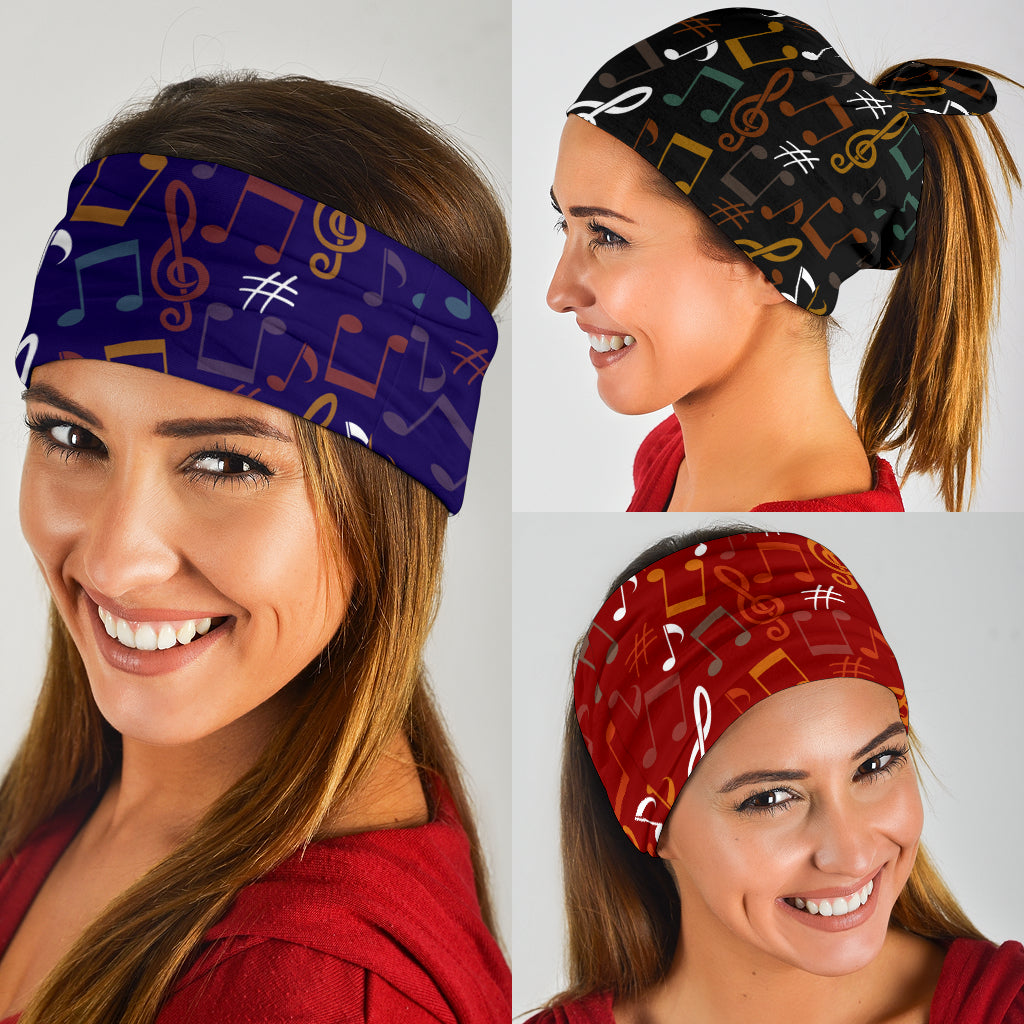 Colorful Music Notes Bandana 3-Pack
