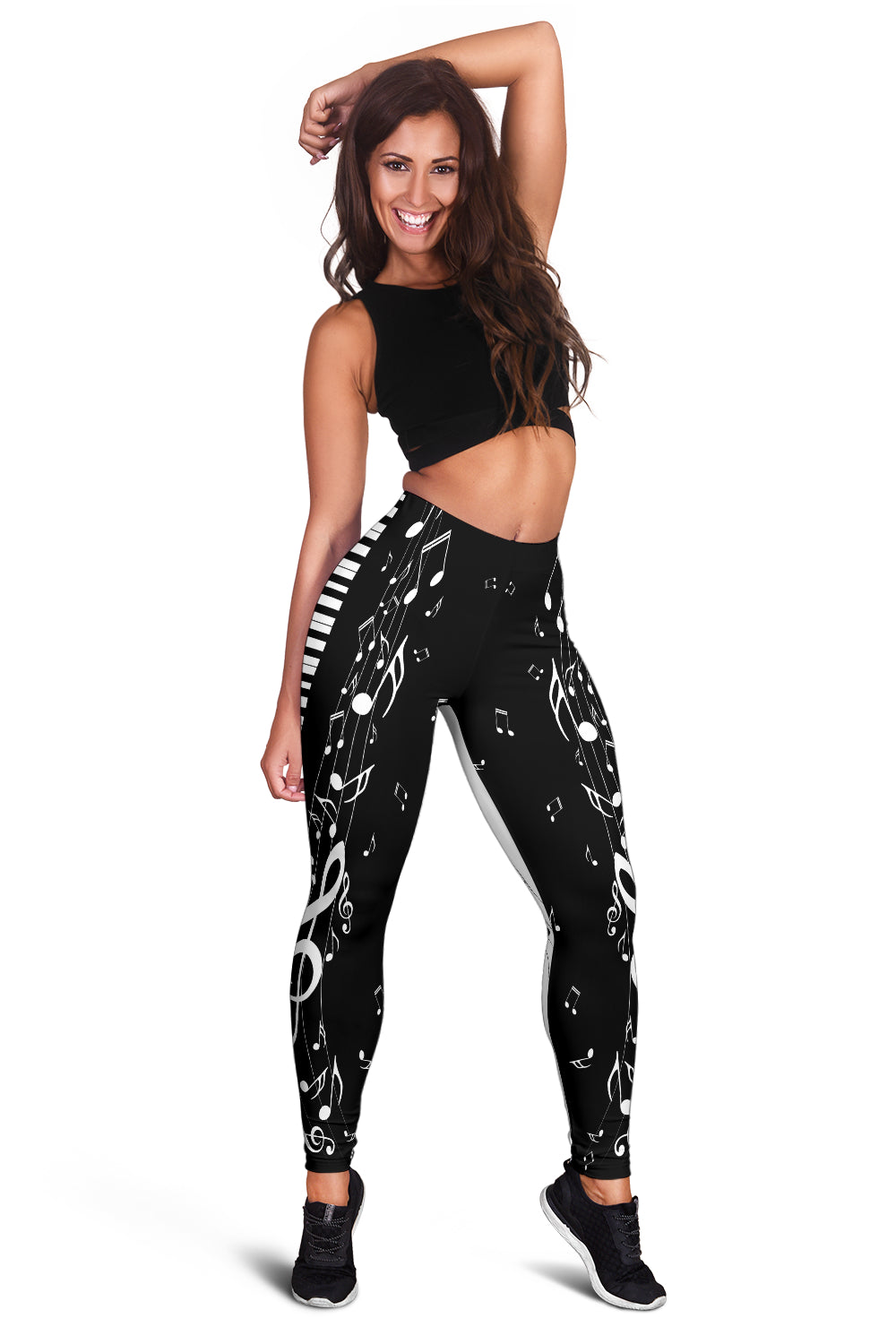 Piano Keys And Music Leggings