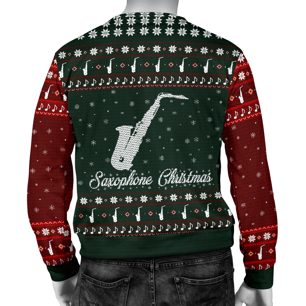 Saxophone Christmas Men's Sweater