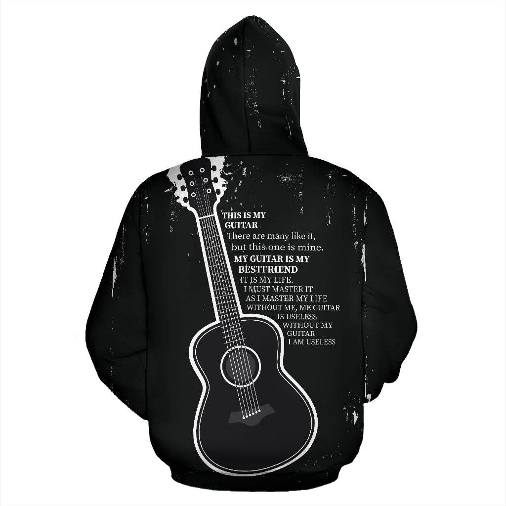Guitar Black Hoodie