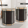 Wood Metal Snare Drum Laundry Basket