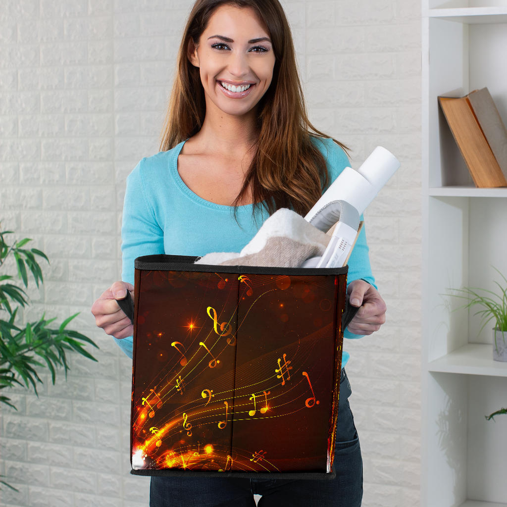 Music Notes Floating Storage Cube