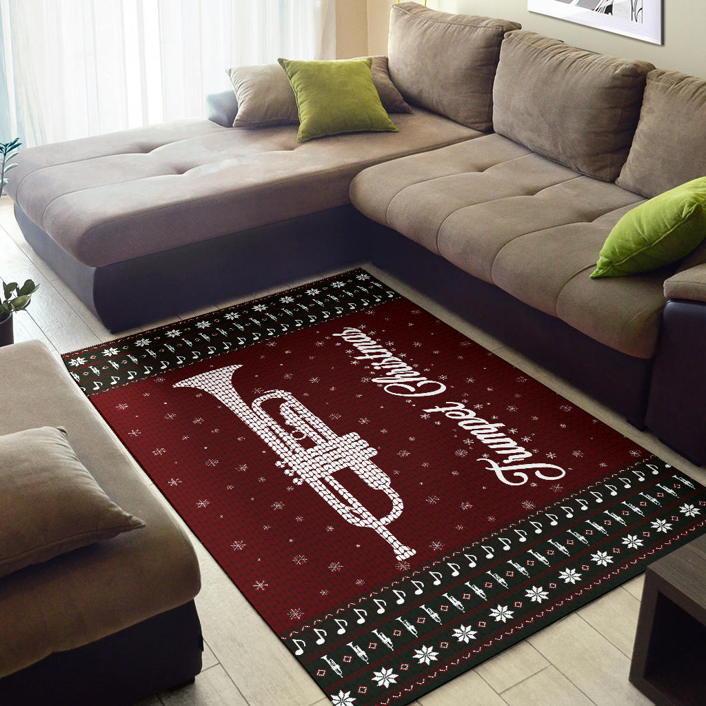 Trumpet Christmas Area Rug