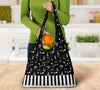 Music Notes And Piano Art Grocery Bag 3-Pack