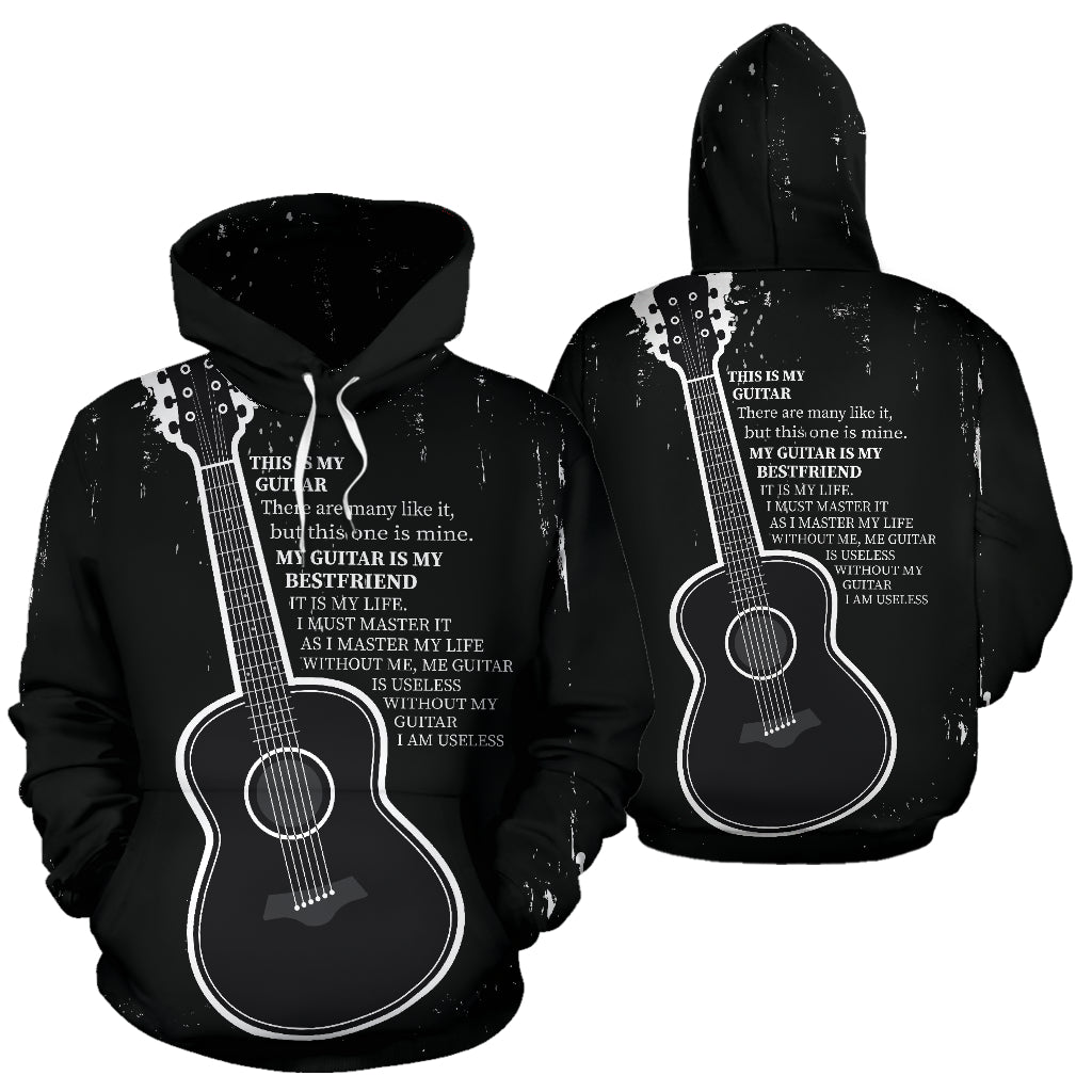 Guitar Black Hoodie
