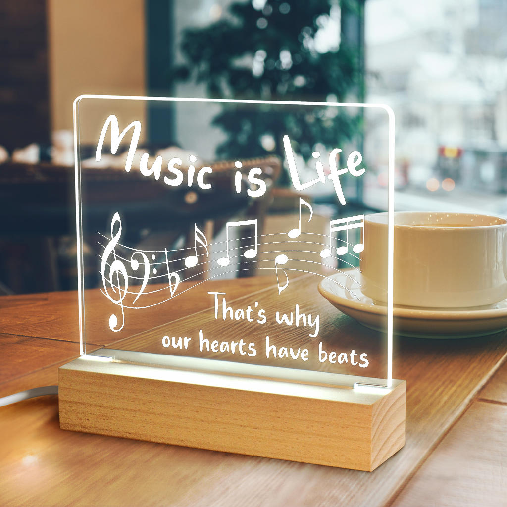 Music Beats Light Up Acrylic