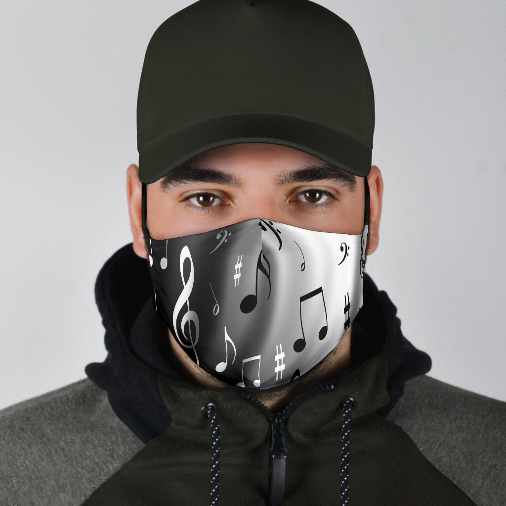 Music Notes Face Mask