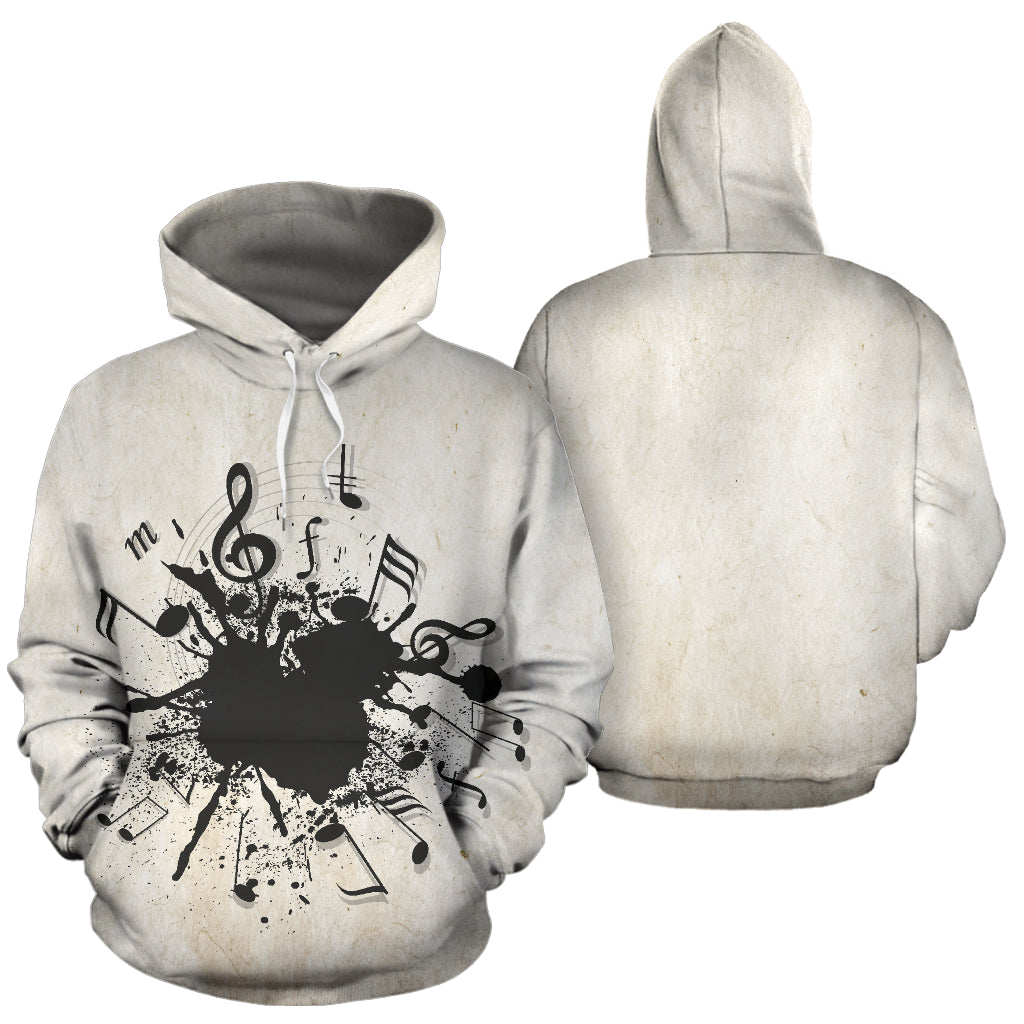Music Notes Crack Hoodie