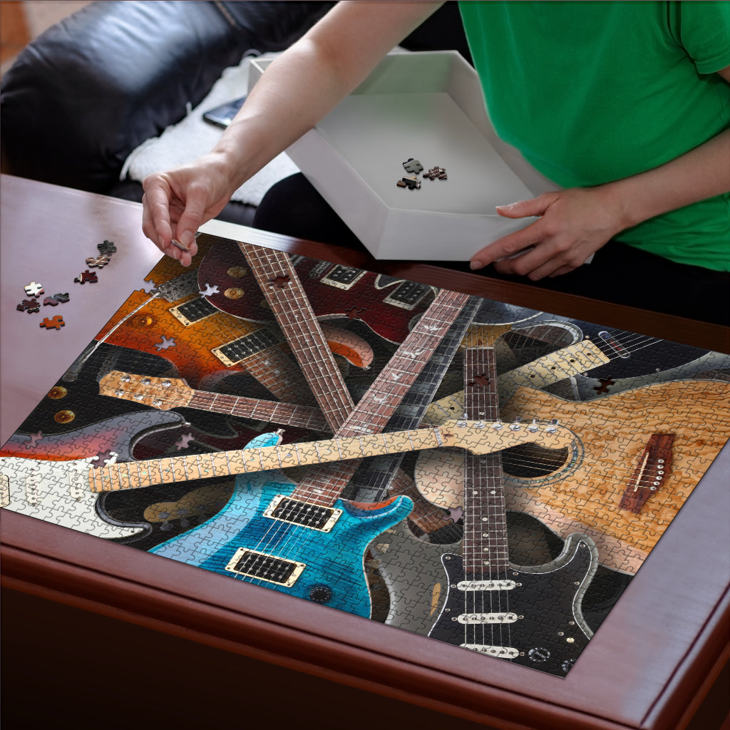 Multiple Guitar Wood Jigsaw Puzzle - { shop_name }} - Review