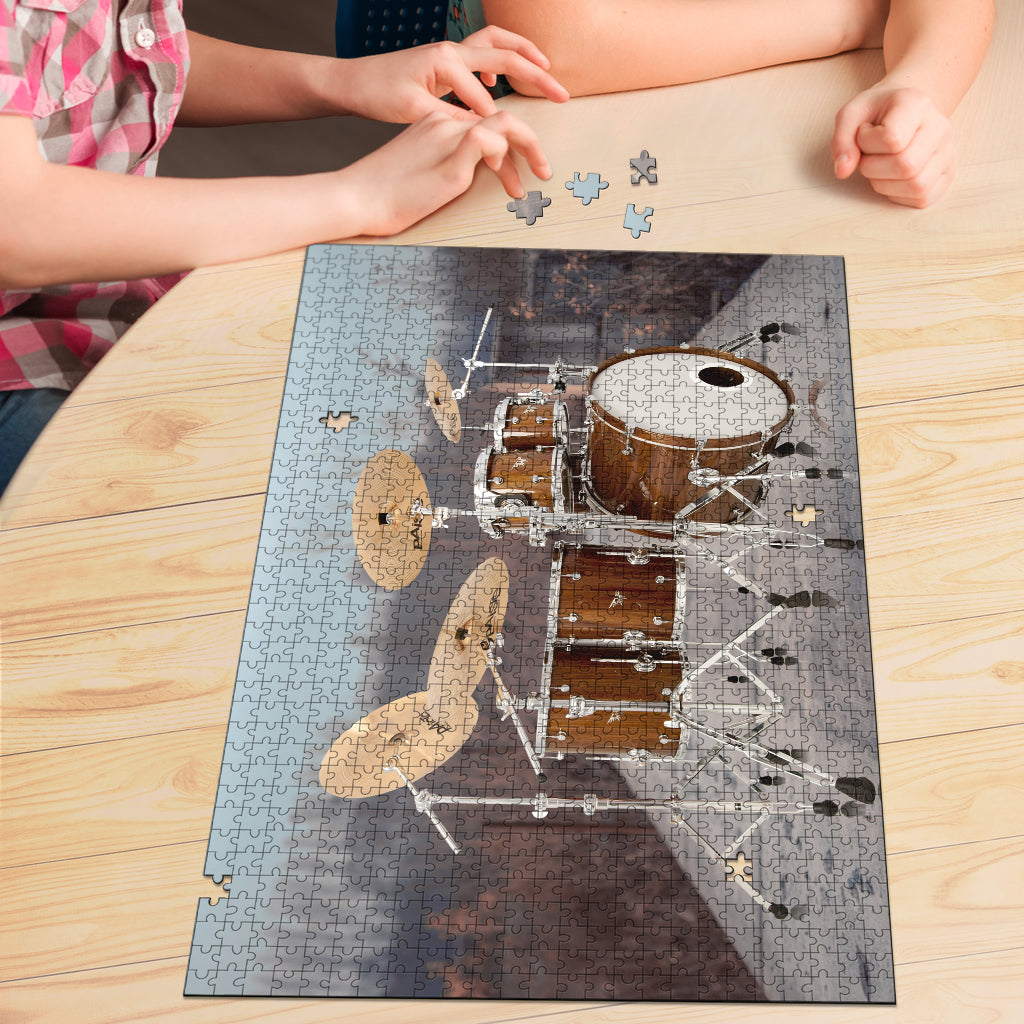 Drum Kits Wood Jigsaw Puzzle