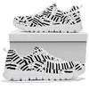 Piano Keys Pattern White Sneakers