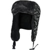 Music Notes Seamless Black Trapper Hat