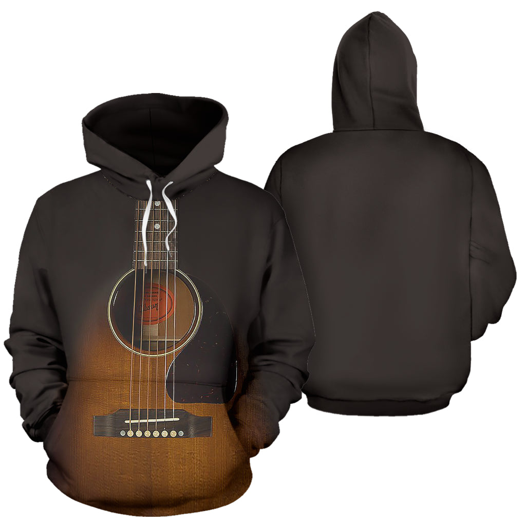 Black Guitar Hoodie