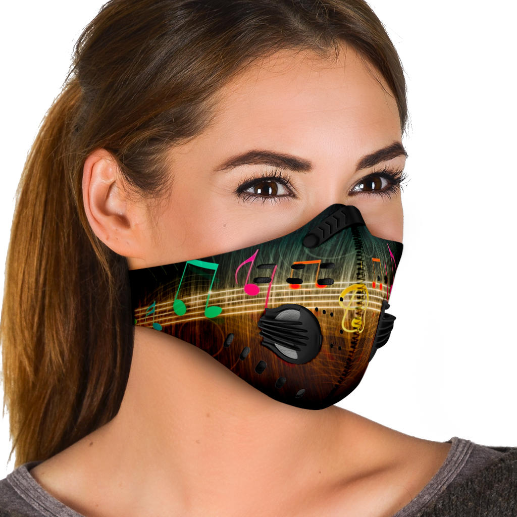 Awesome Music Notes Premium Face Mask