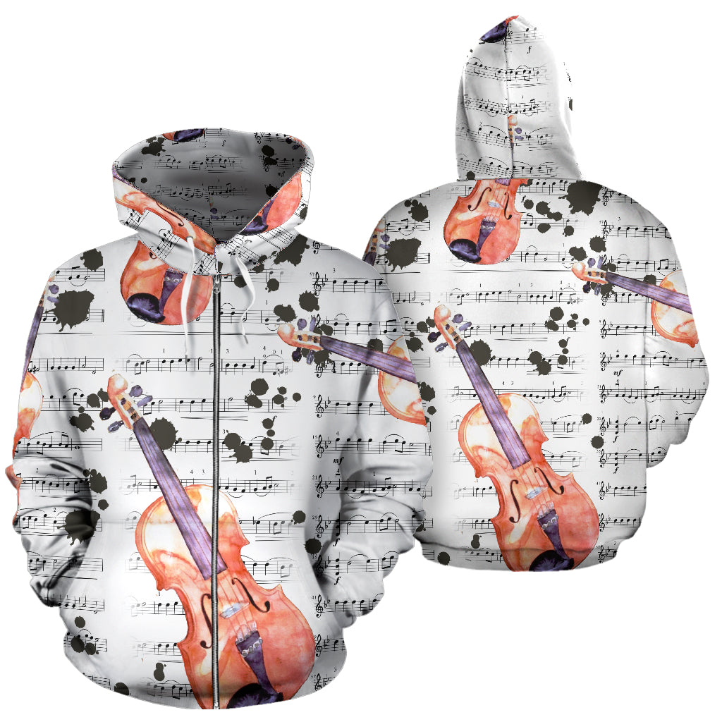 Violin Lovers All Over Hoodie