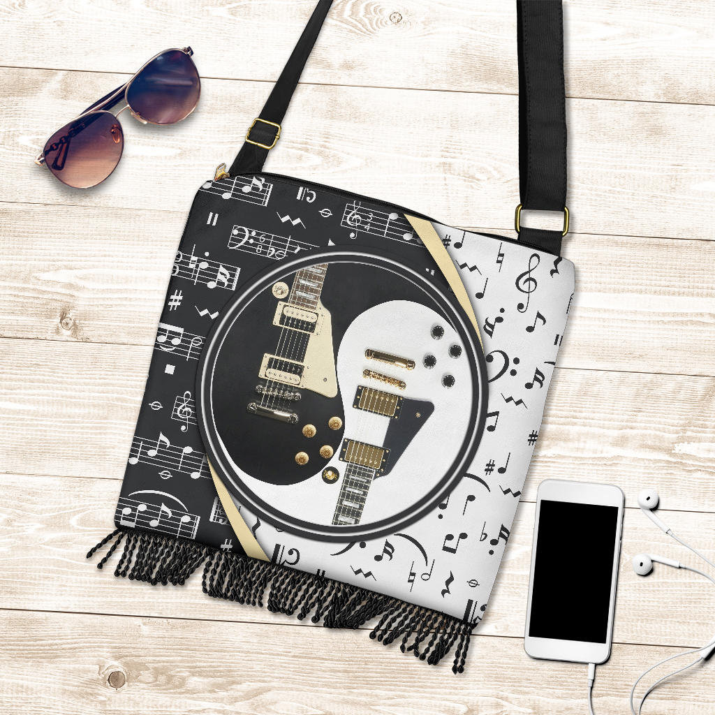 Yin Yang Guitars Boho Handbag