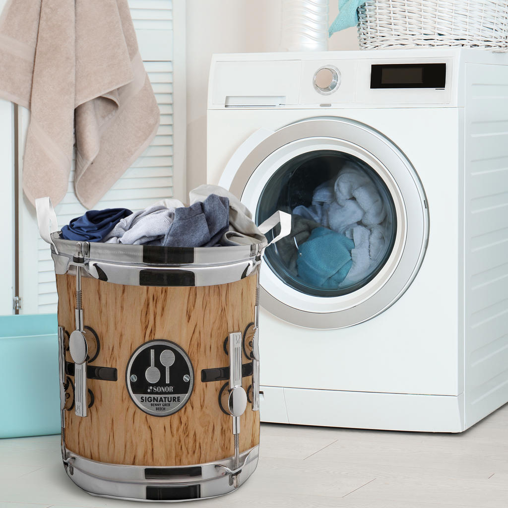 Limited Edition Metal Snare Drum Laundry Basket