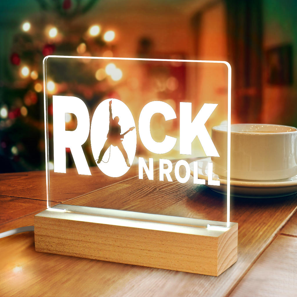 Rock N Roll Light Up Acrylic