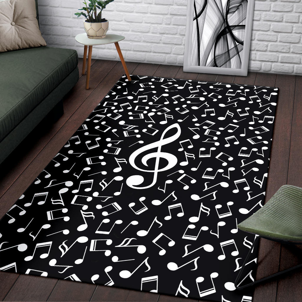 Music Notes Area Rug