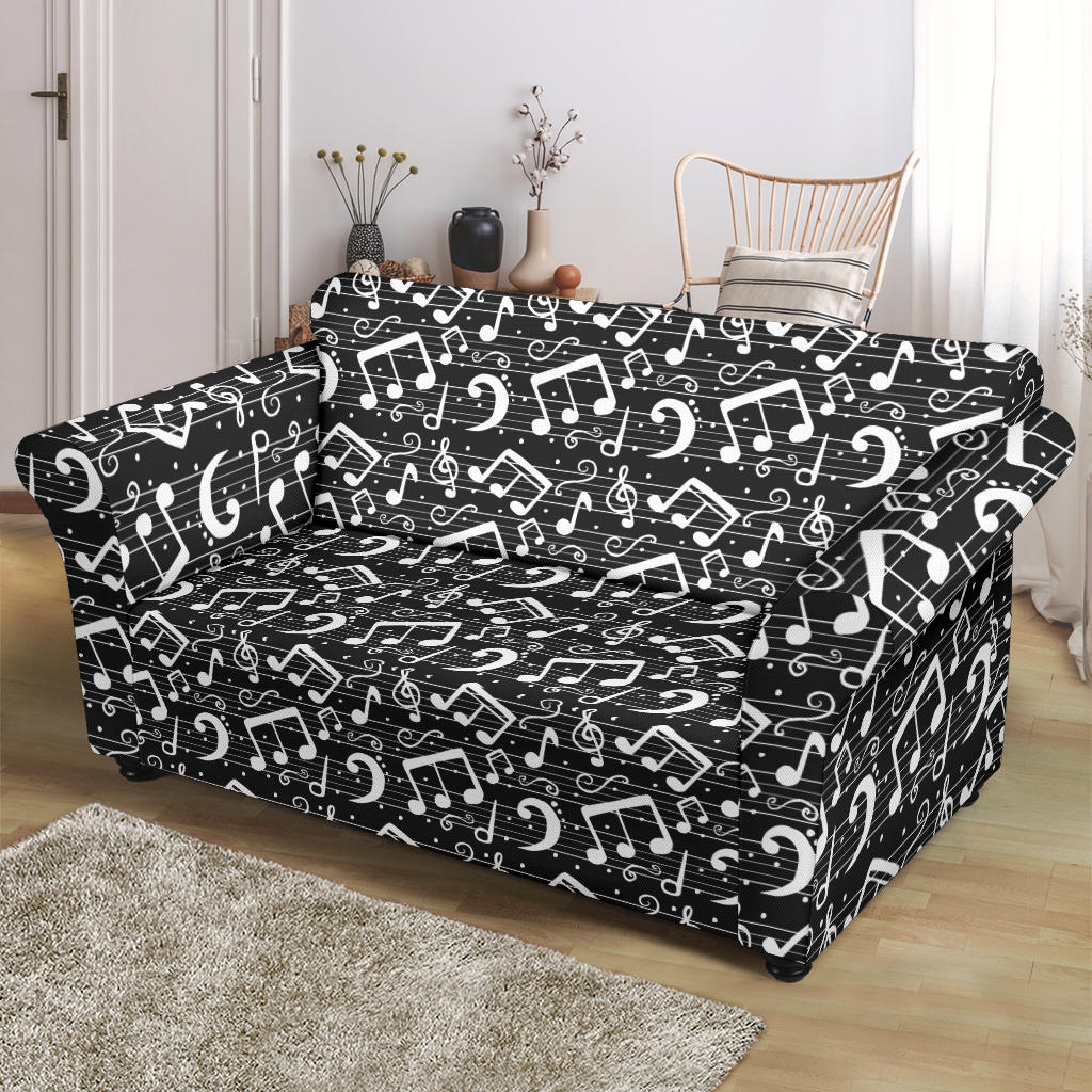 Music Notes Black Slip Cover
