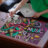 Music Instruments Art Wood Jigsaw Puzzle