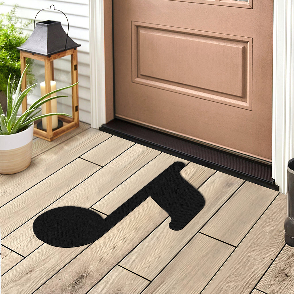 Note Shape Door Mat