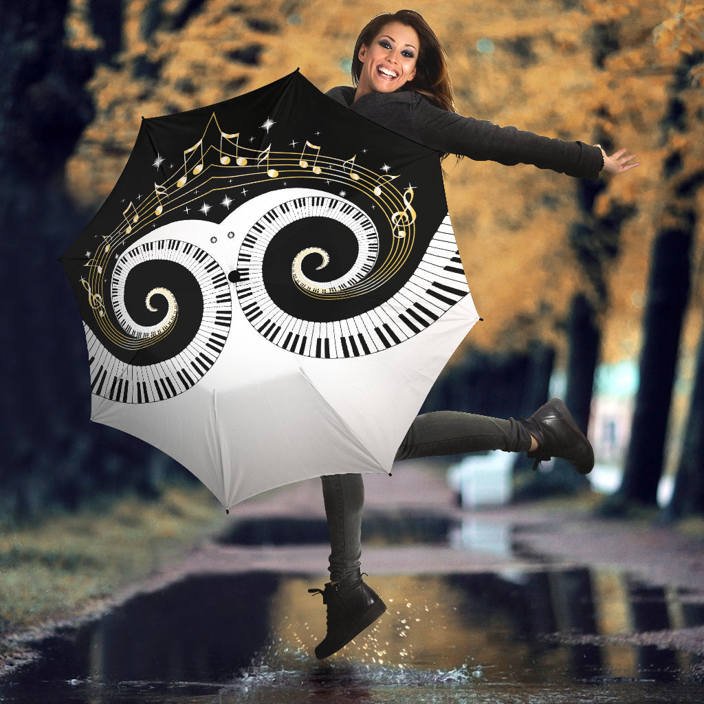 Piano Keys Art Musical Notes Umbrella