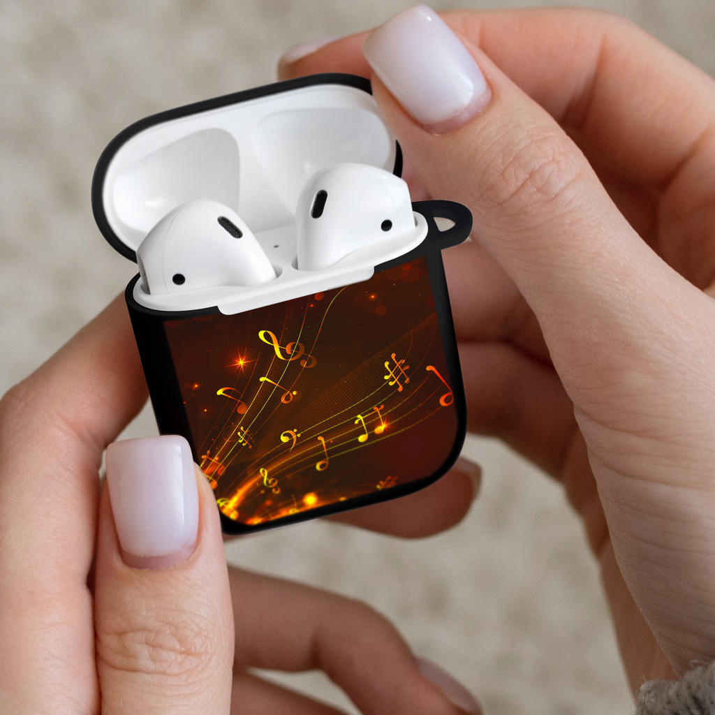 Music Notes Floating AirPods Case