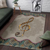 Music Note Treble Clef Area Rug