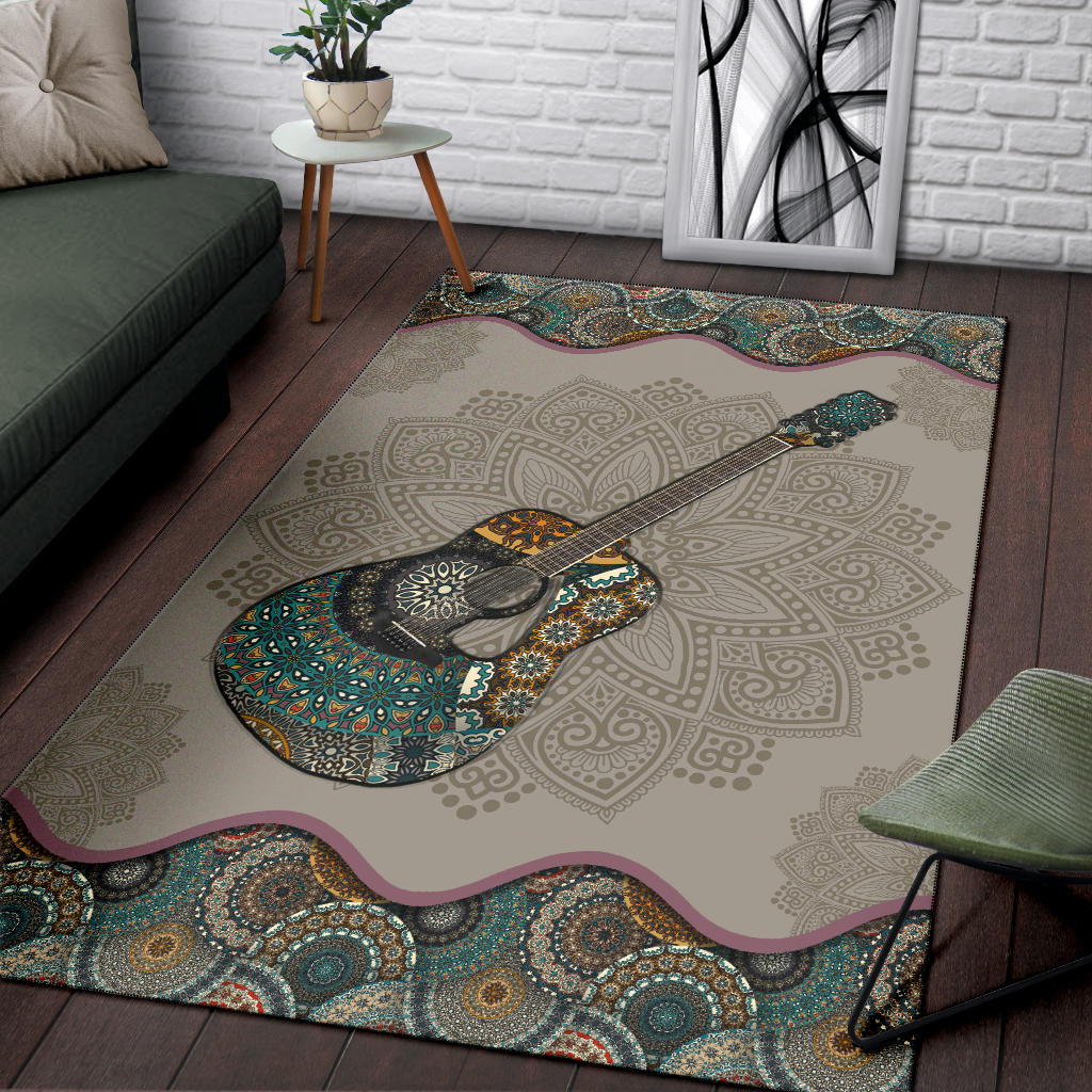 Guitar Mandala Area Rug - { shop_name }} - Review