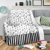 Musical Notes And Piano Art Premium Blanket