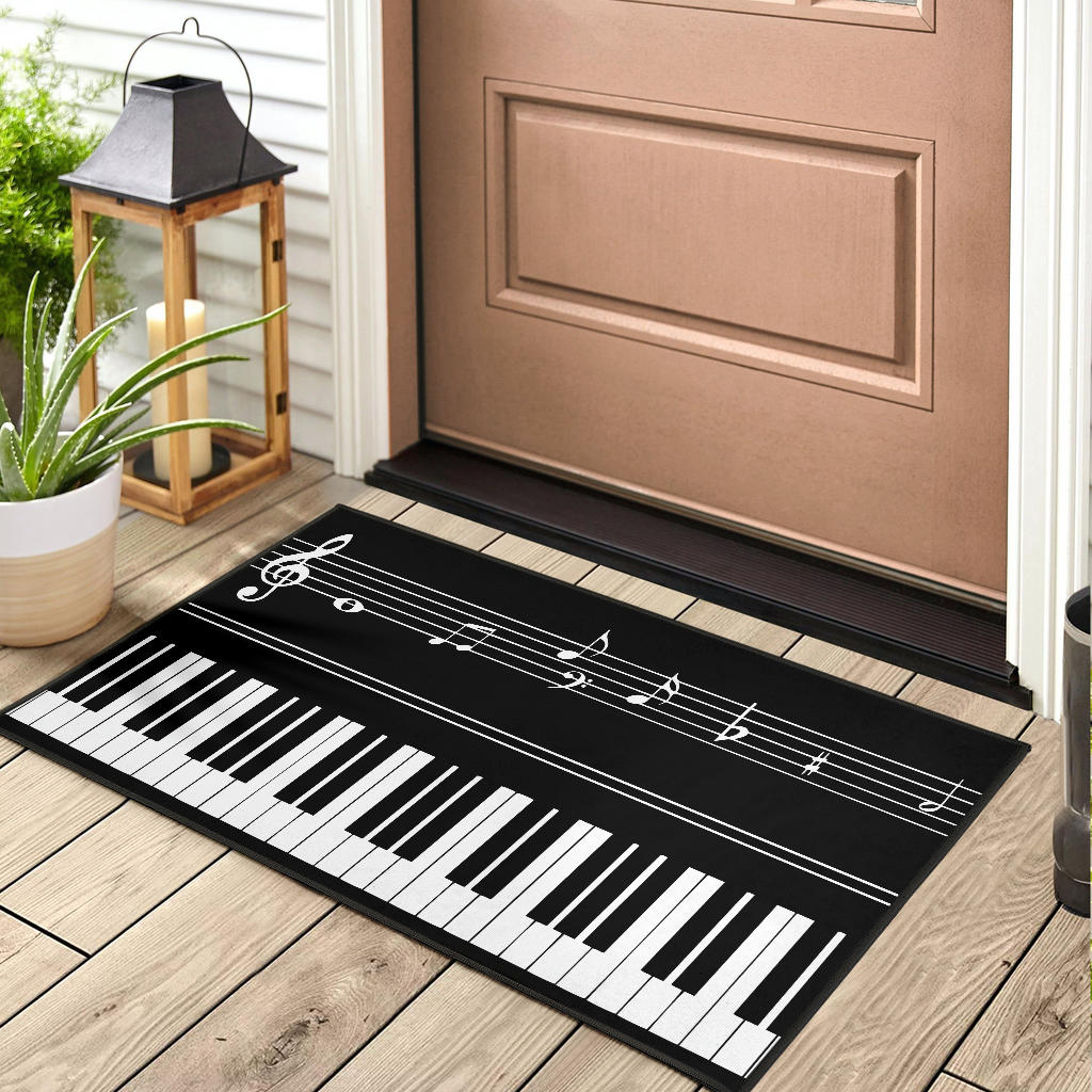 Piano Key Musical Notes Door Mat