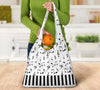 Musical Notes And Piano Art Grocery Bag 3-Pack