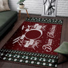 Drum Christmas Snowflake Area Rug