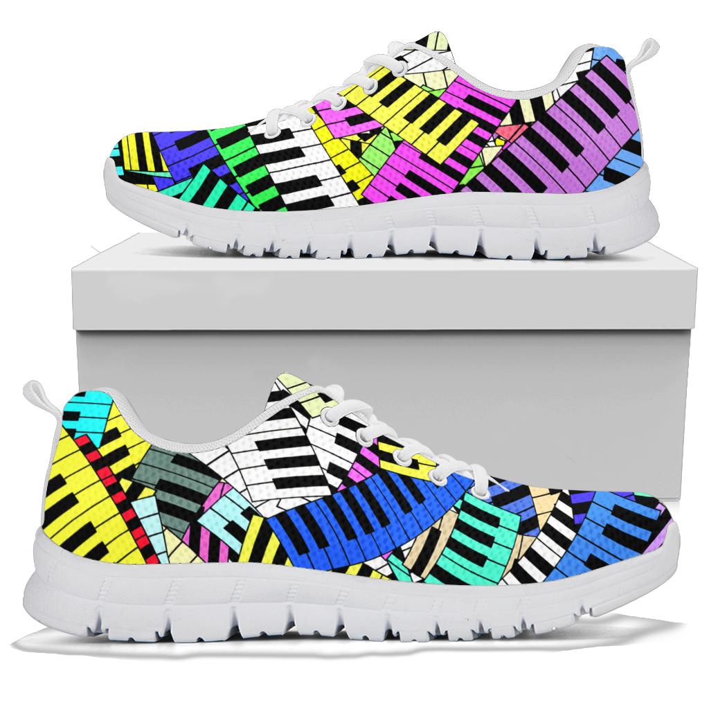 Piano Keys Colorful Sneakers