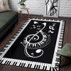 Piano Treble Clef Cat Rug