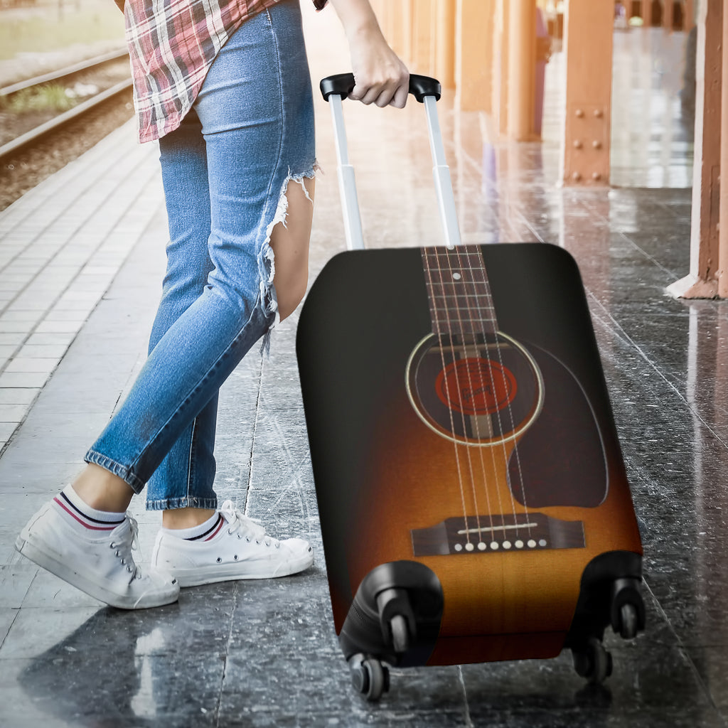 Black Guitar Luggage Cover