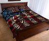 Treble Clef American Flag Quilt Bed Set