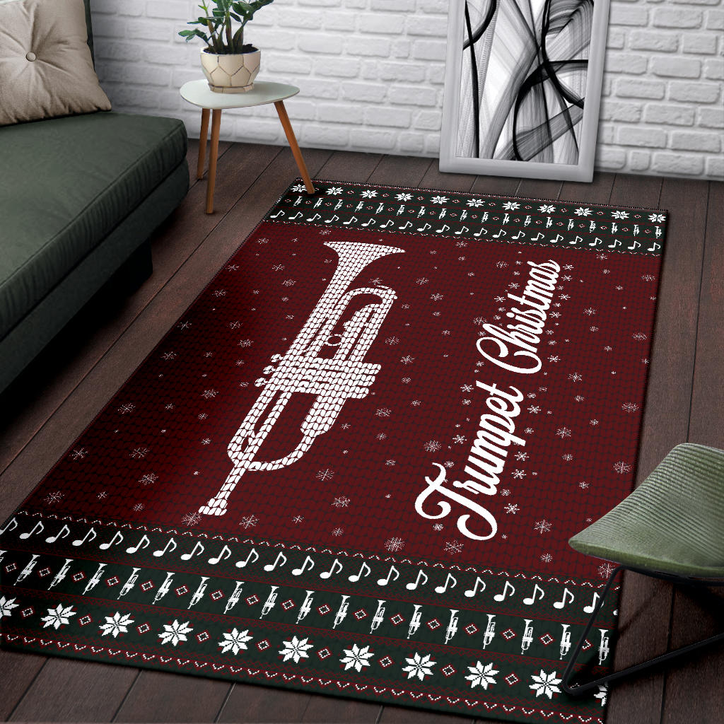 Trumpet Christmas Area Rug