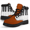 Piano Keys Leather Boots