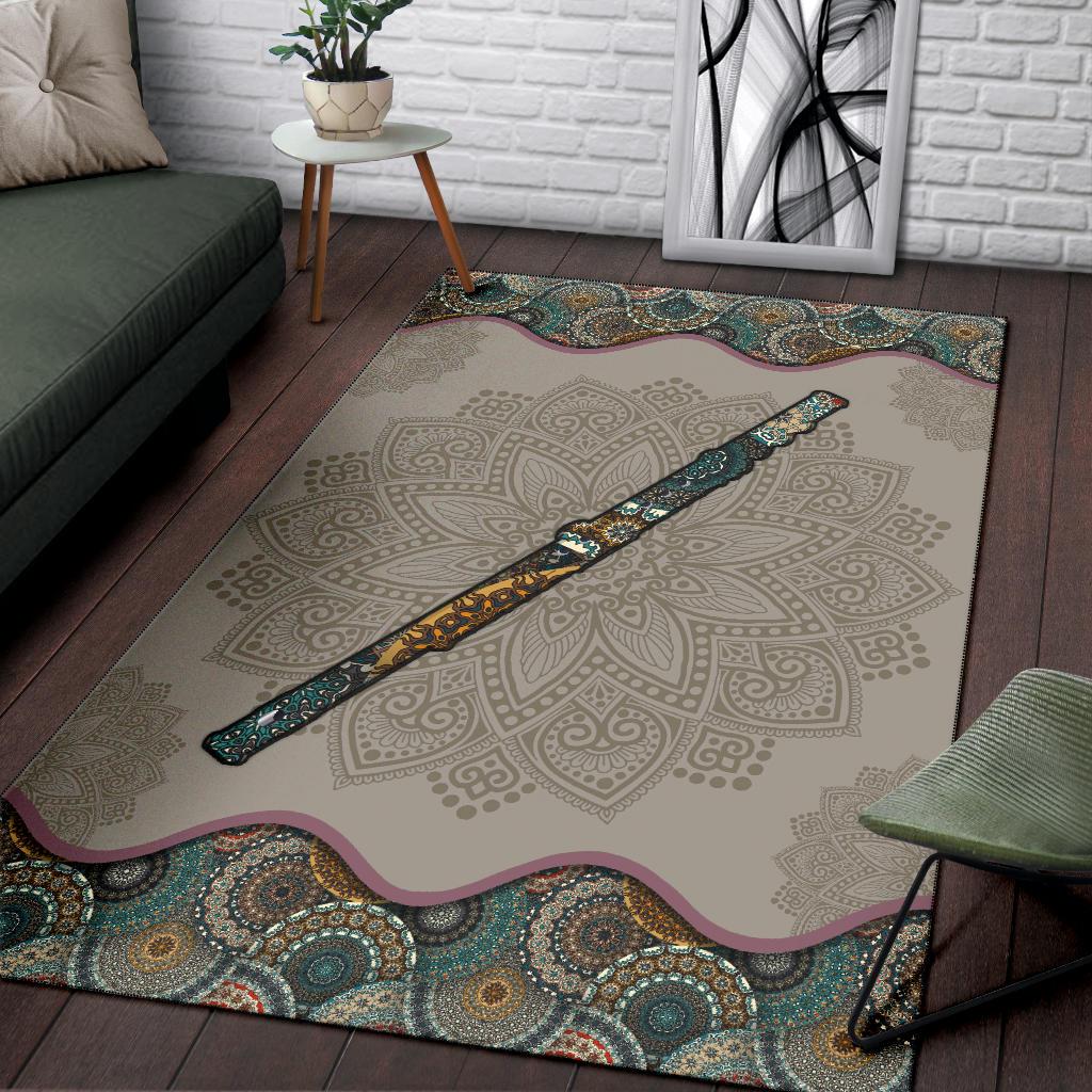Flute Mandala Area Rug