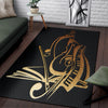 Music Art Leather Rug