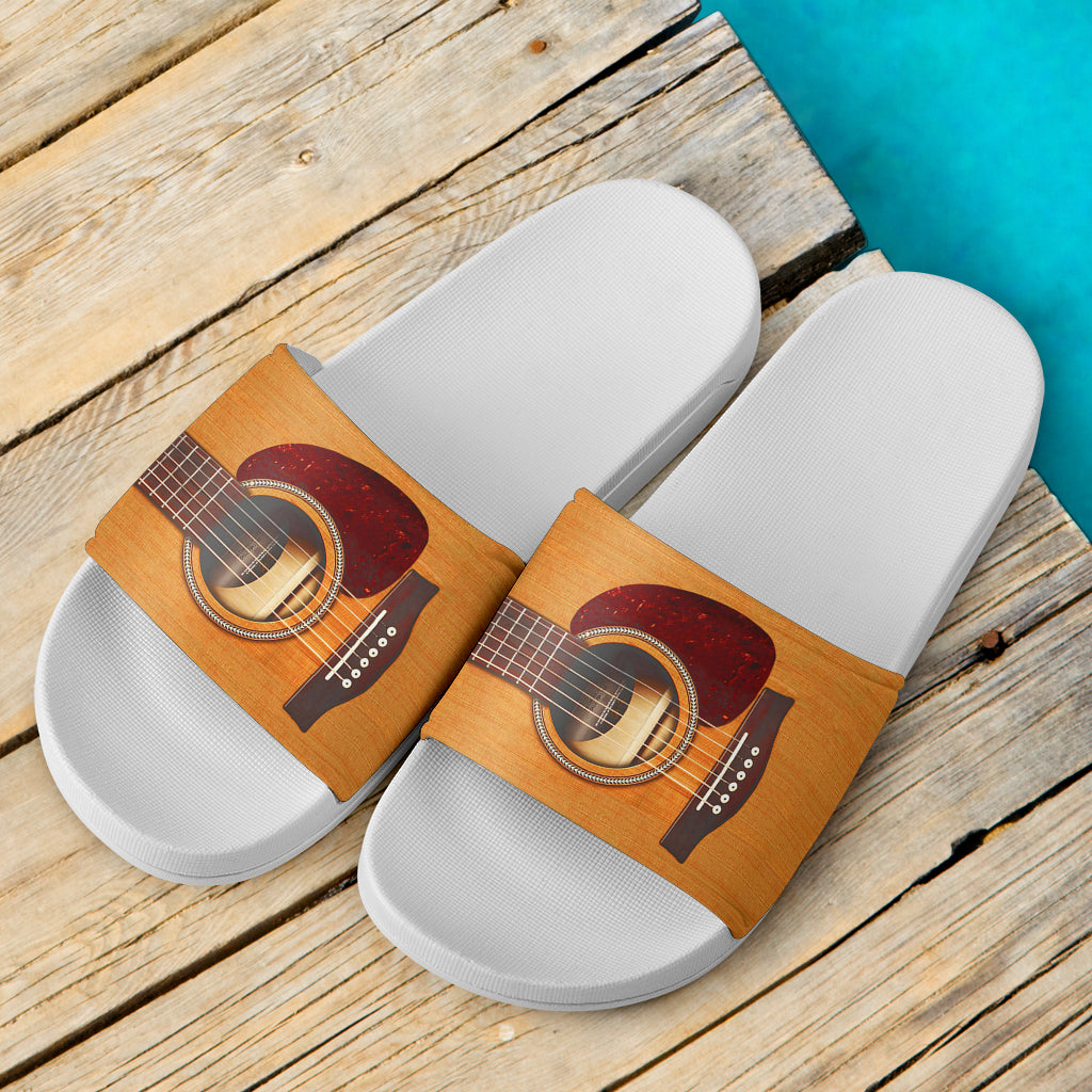 New! Wooden Guitar Slide Sandals
