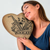 Music Instrument Heart Pillow